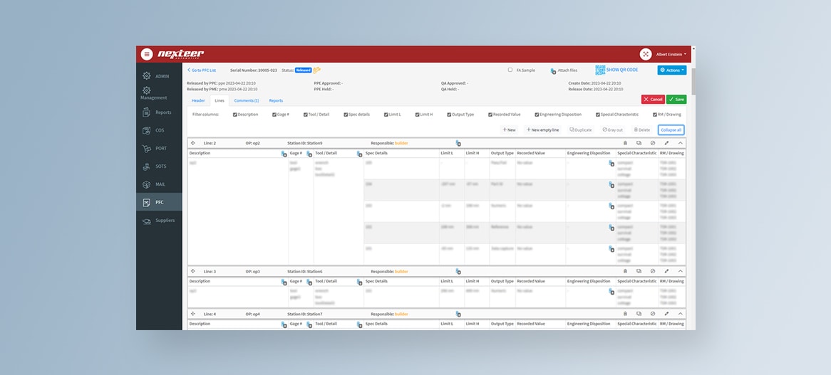 Process Flow Control Nexteer