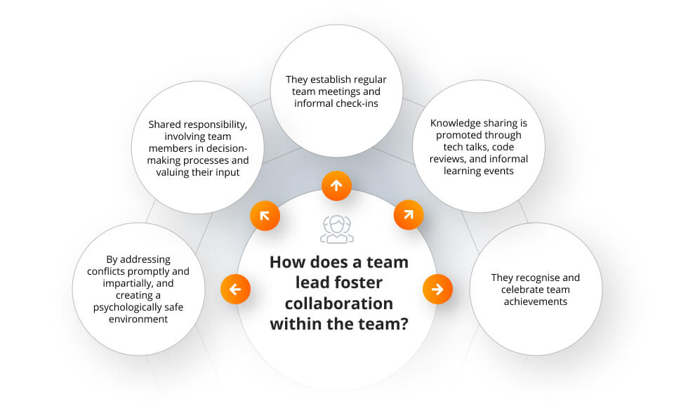What is the role of a team leader in software development? Collaboration within the team